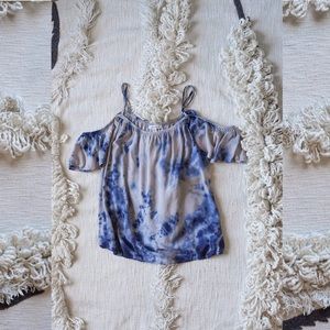 5 {for} 25 ✨ AEO Blouse Boho Top Cold Shoulder